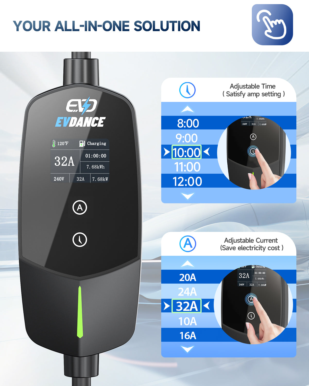 EVSloth Level 2 NEMA 14-50 32A J1772 Portable EV Charger - Image 7