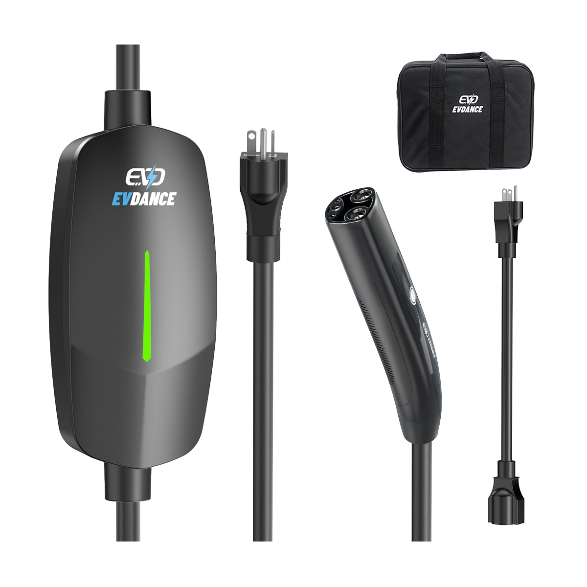 EVSloth Level 1&2 EV Charger NEMA 6-20 NACS Portable Dual Plug In - 12/16A