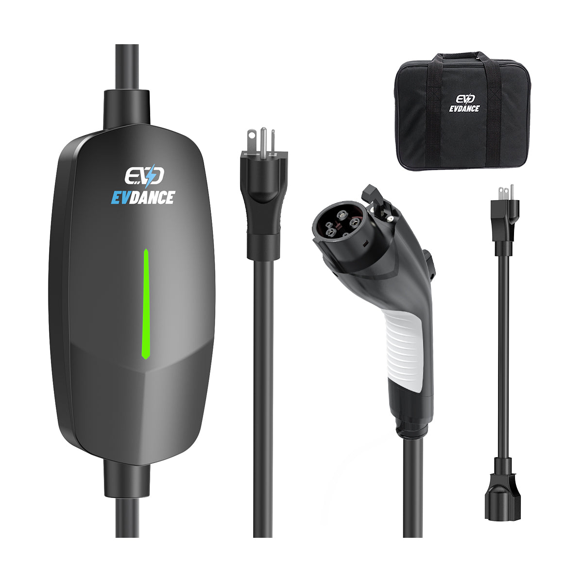 EVSloth Level 1&2 EV Charger NEMA 6-20 J1772 Portable Dual Plug In - 12/16A