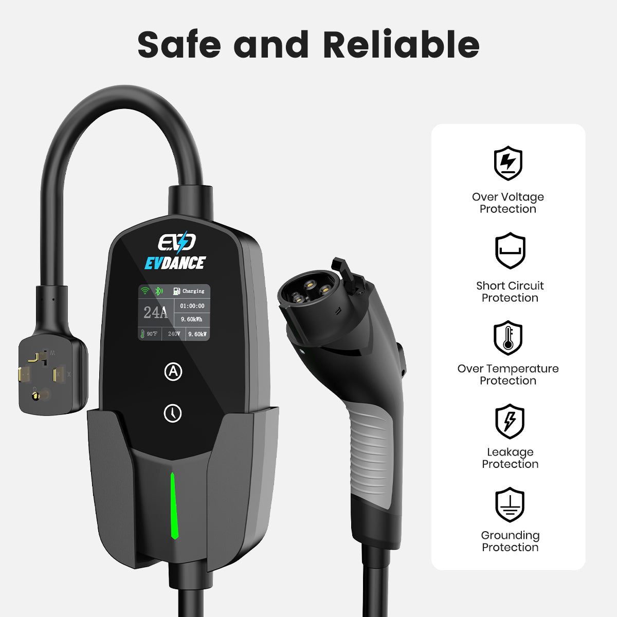 EVSloth Level 2 NEMA 14-30 24A J1772 Portable EV Charger - Image 12