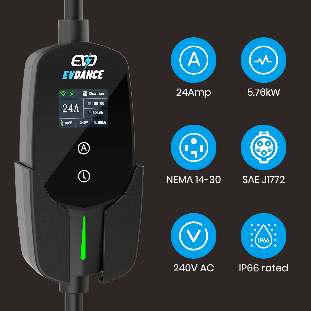 EVSloth Level 2 NEMA 14-30 24A J1772 Portable EV Charger - Image 15