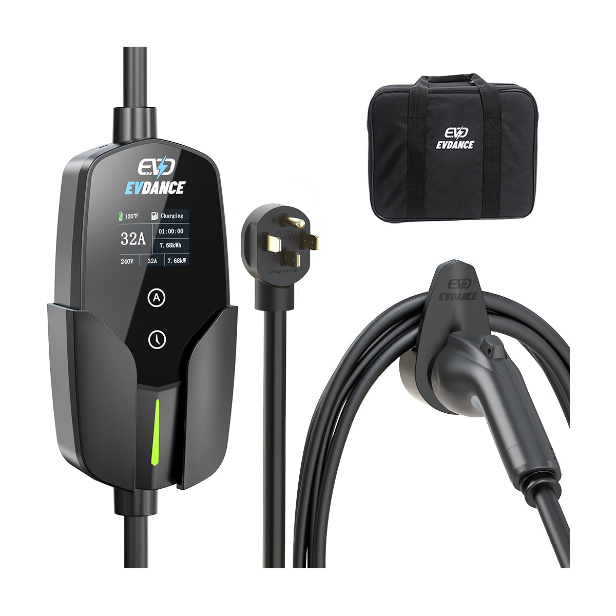 EVSloth Level 2 NEMA 14-50 32A J1772 Portable EV Charger