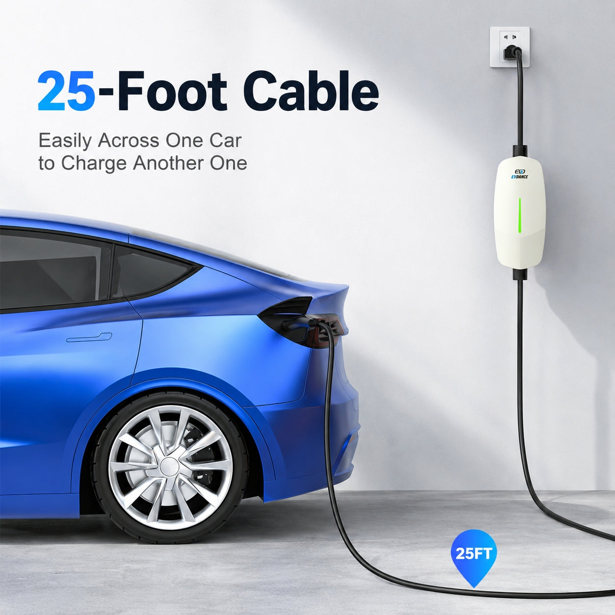 EVSloth Level 1&2 EV Charger NEMA 6-20 NACS Portable Dual Plug In - 12/16A - Image 5