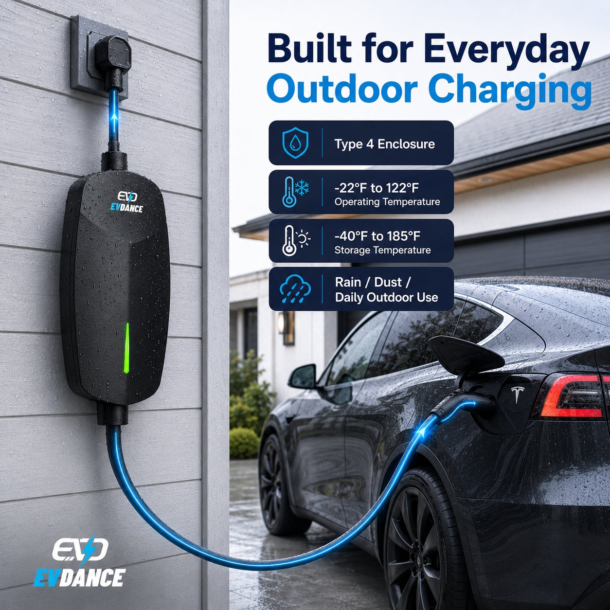 EVSloth Level 2 NEMA 14-50 32A Tesla/NACS Portable EV Charger - Image 6