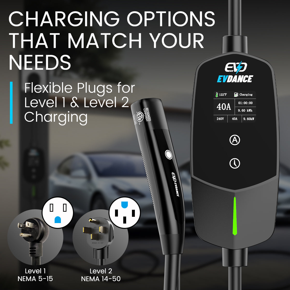 EVSloth Level 2 NEMA 14-30 24A NACS Portable EV Charger - Image 2