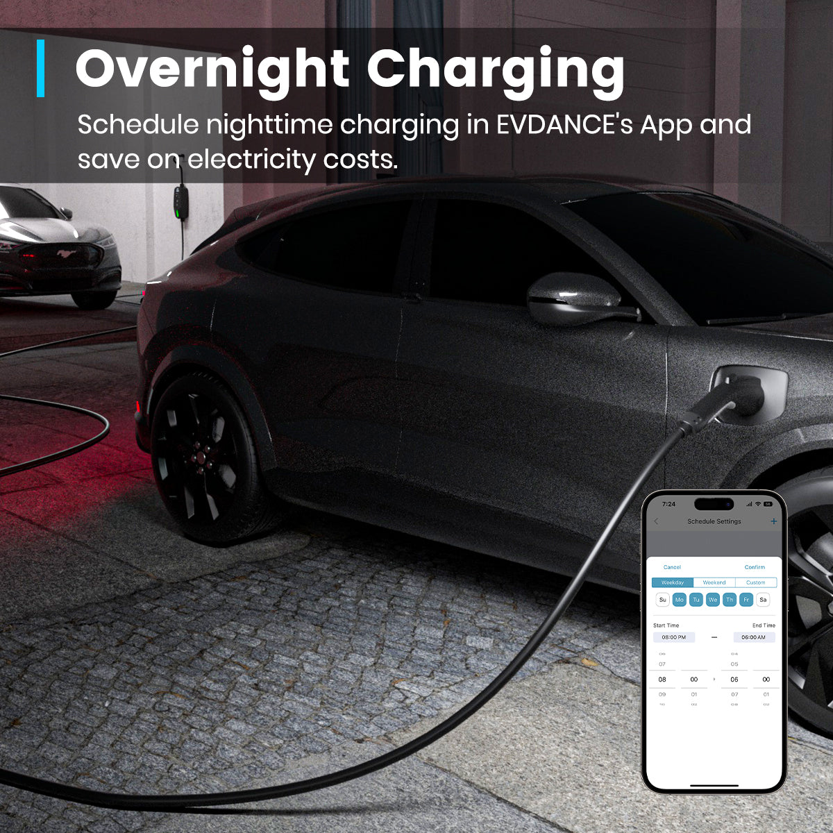 EVSloth Flux Level 1 & 2 NEMA 5-15 Plug 12A J1772 Portable EV Charger - Image 2