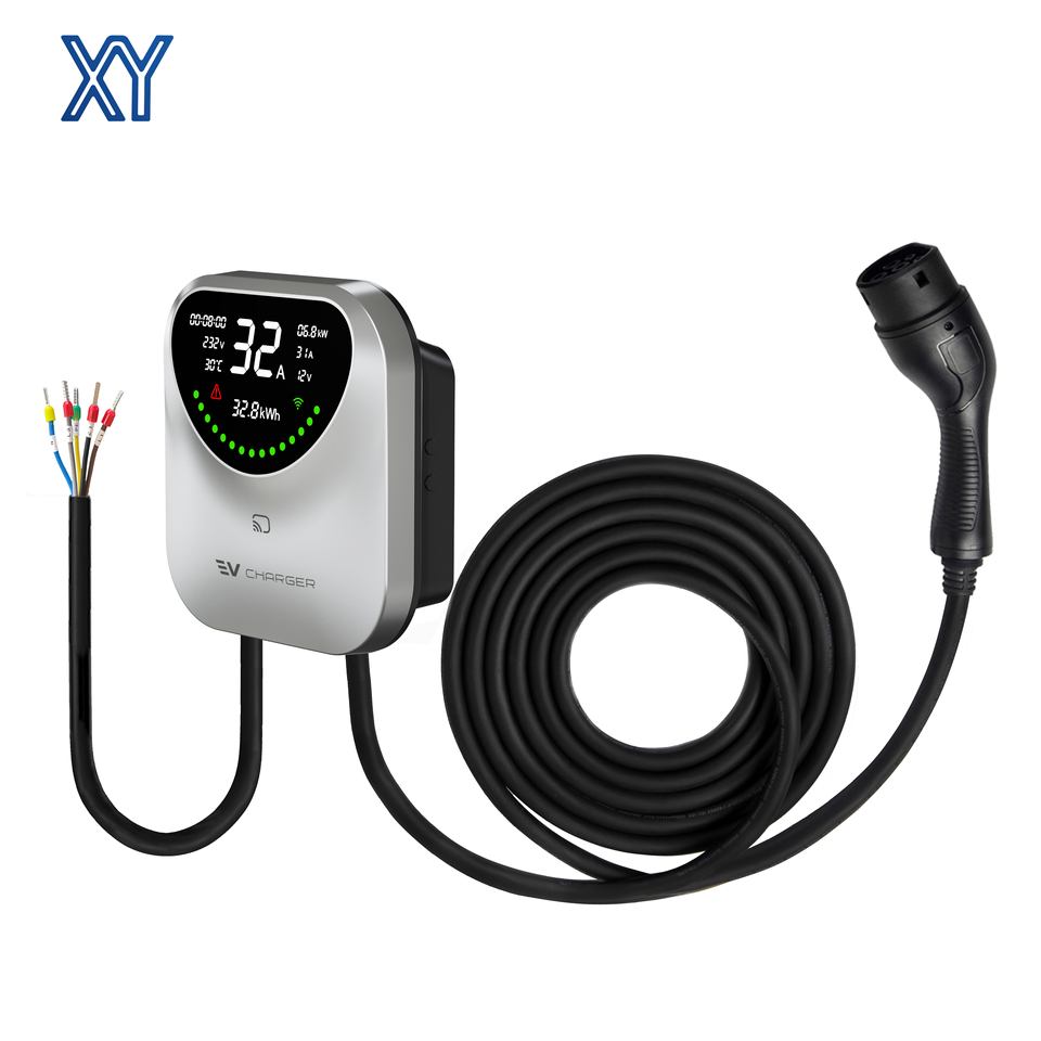 7kW 32A Type 2 Wallbox Smart EV Charger APP RFID WiFi