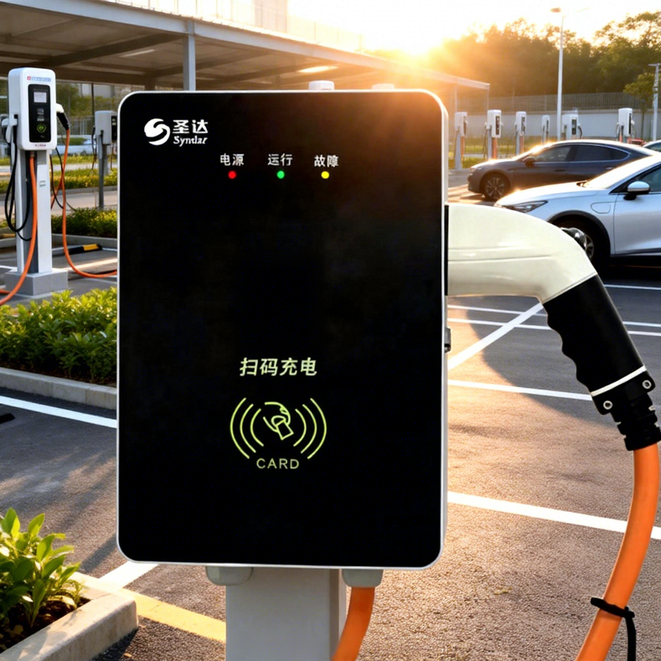 OEM 7kW 32A Wall-Mounted EV Charger Level 2 IP54 Metal Enclosure 5M Cable Home Outdoor Station