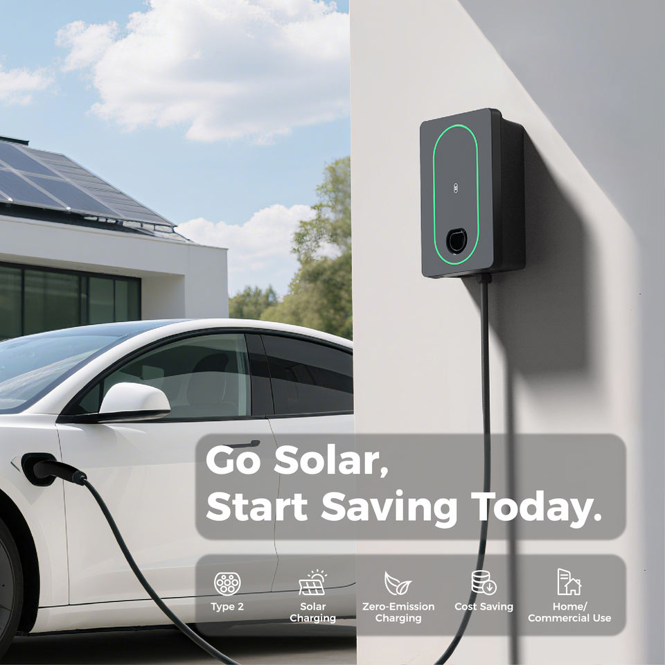 Solar PV Powered EV Charging Wallbox Smart Fast Station