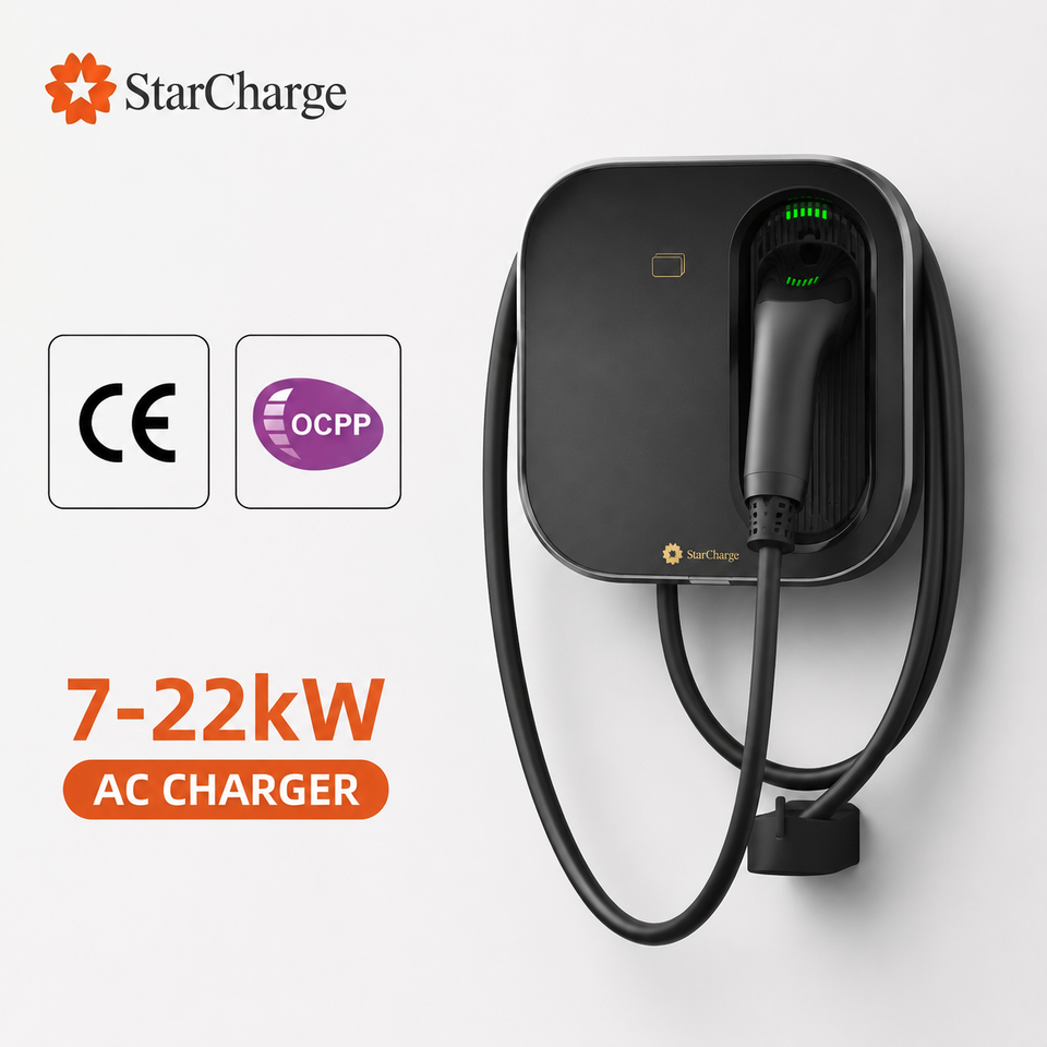 Starcharge Artemis 22kW AC Fast Charging Station RCD Type B OCPP Type 2 32A Premium Wallbox