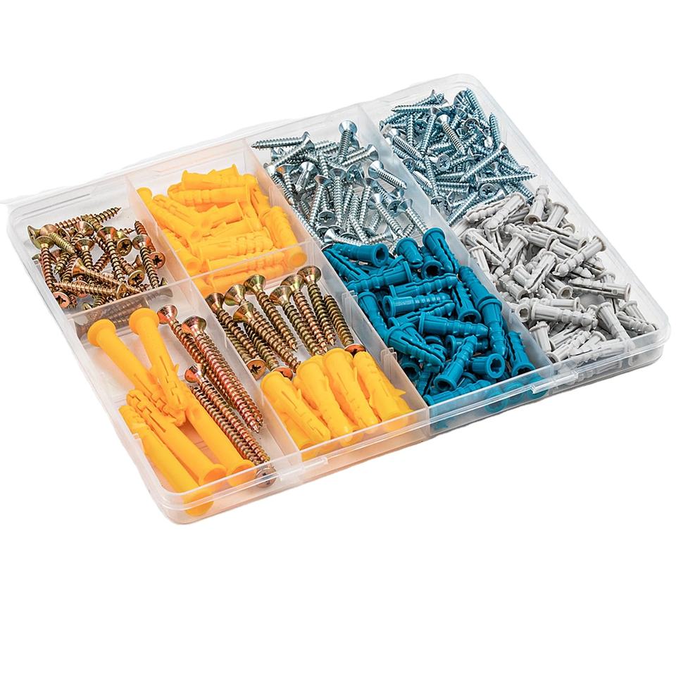 270-Piece EV Charger Installation Hardware Kit Drywall Anchors Screws Wall Mount Fastener Set