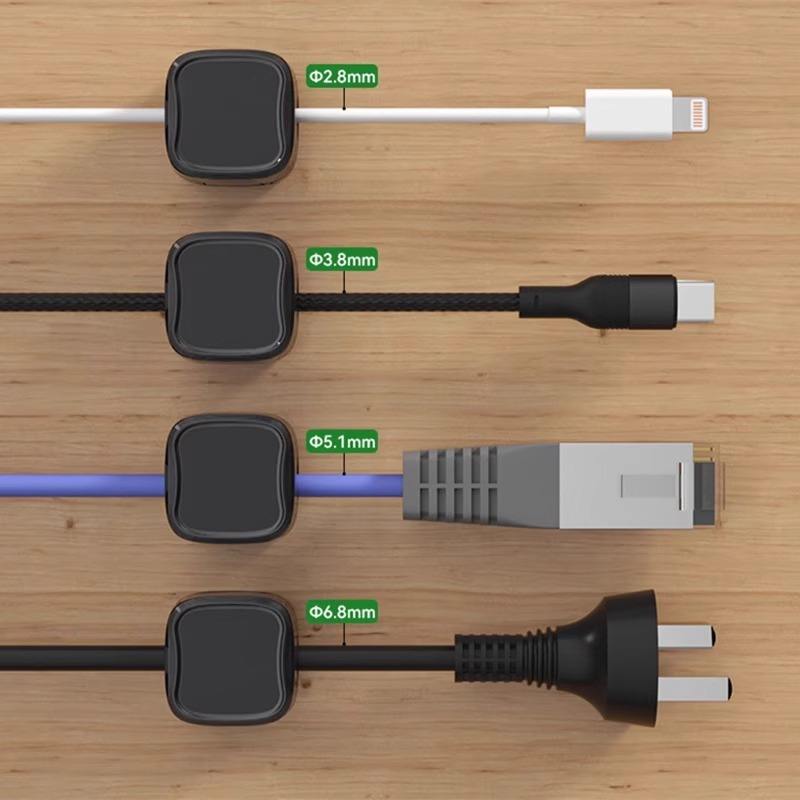 6-Pack Magnetic Cable Organizer Clips EV Charging Cord Holder Management for Garage Wall Car