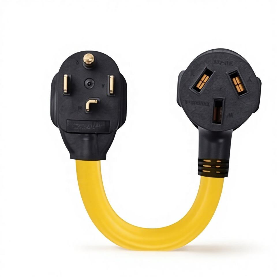 NEMA 5-15P to 14-50R EV Charger Adapter Cord 1FT 15A-50A Heavy Duty Power Converter for Tesla J1772