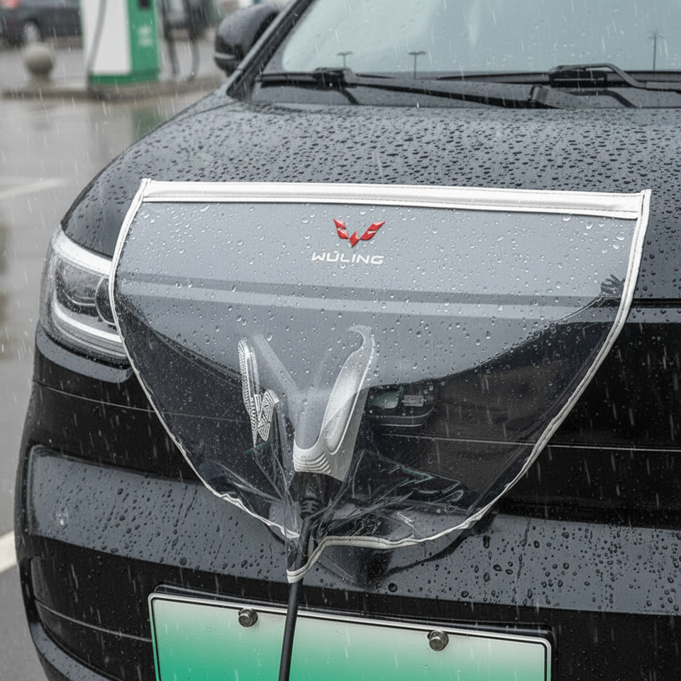 Universal EV Charging Port Cover Waterproof Rain Snow Protection Magnetic Charging Gun Cover