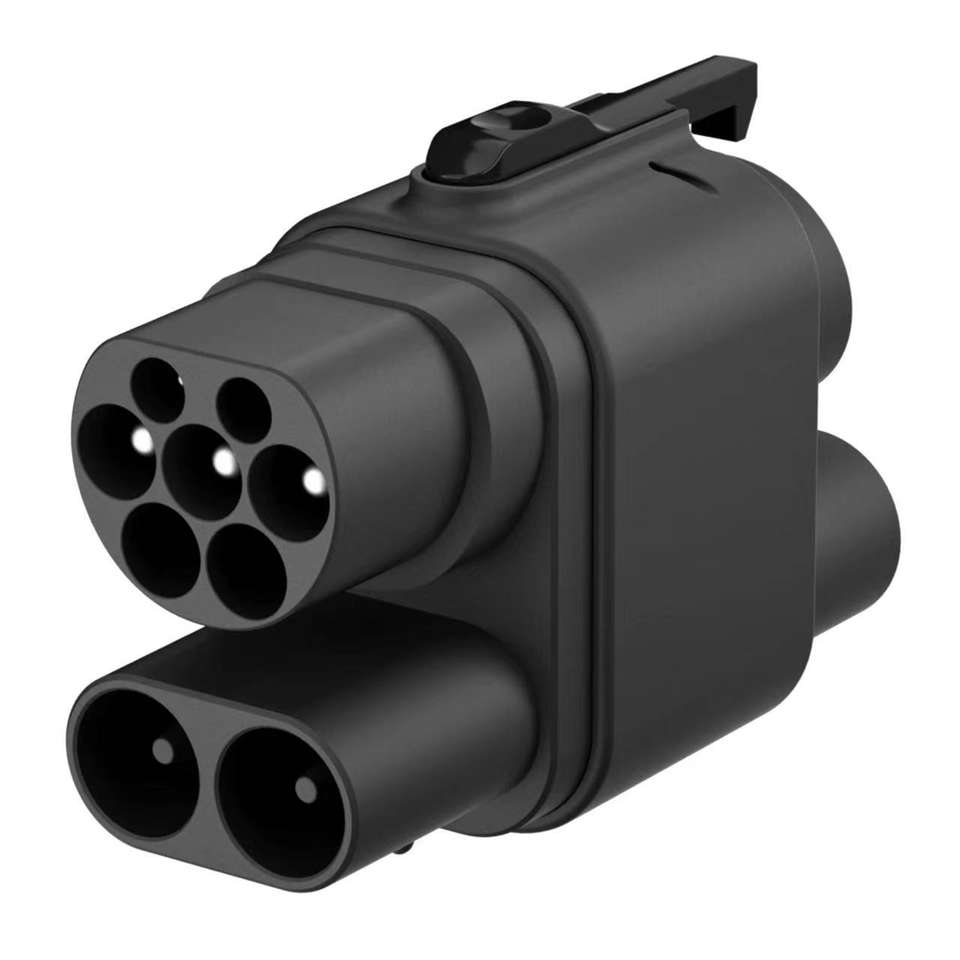CCS2 to CCS1 EV Fast Charging Adapter SAE J1772 IEC62196 Connector for DC Quick Charge Station