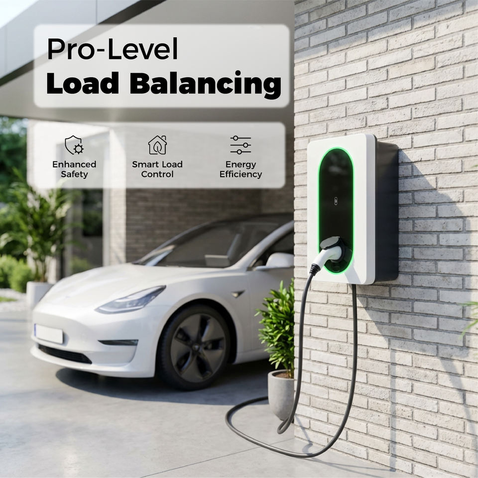 Smart EV Charger Dynamic Load Balancing 7.4kW 32A Type 2 Wallbox Home Charging Station