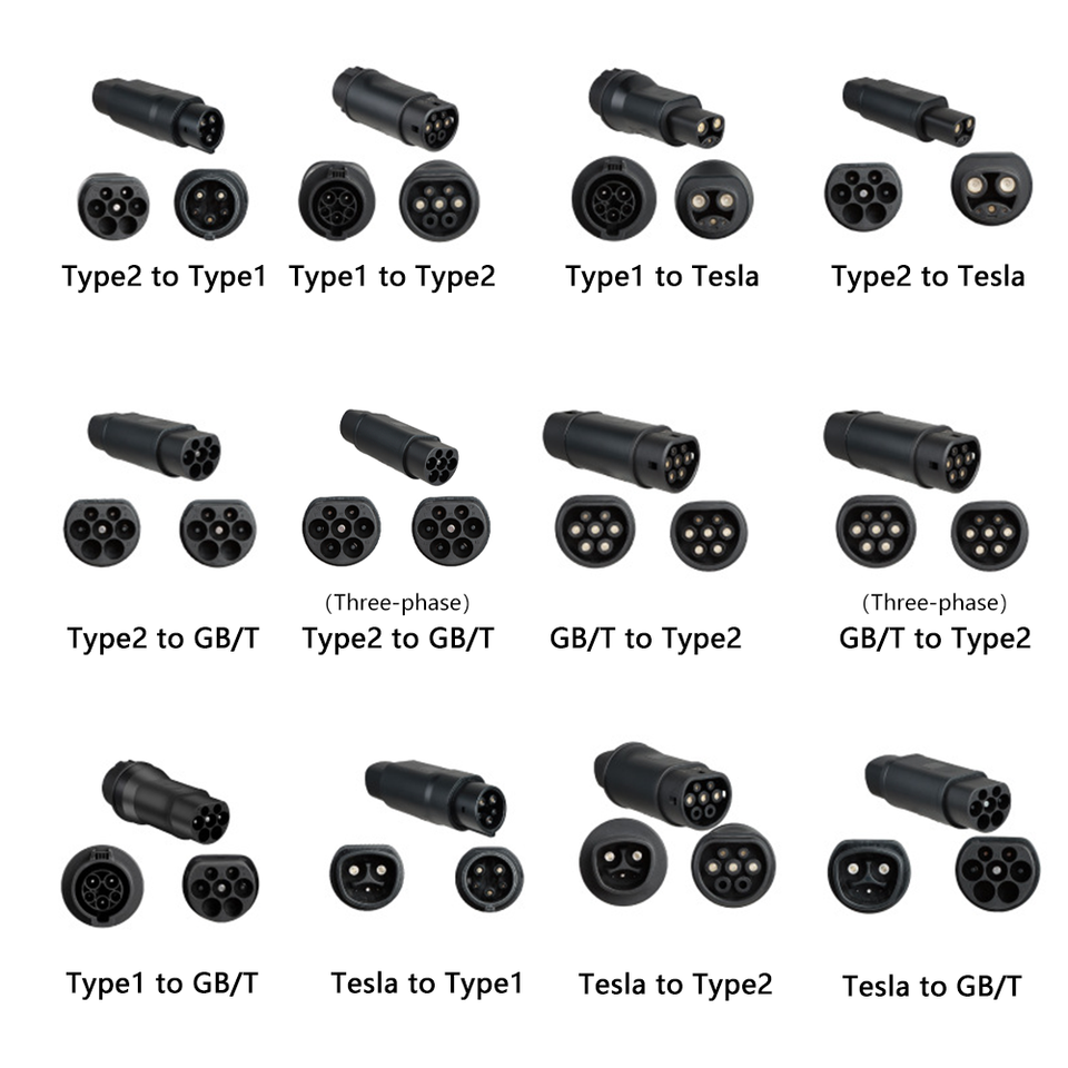 E-Mingze Universal EV Charging Connector Adapter Portable AC DC Multi-Standard GBT EU US