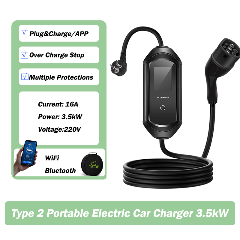 Portable Solar EV Charger 3.5kW J1772 Level 1/2 - Image 2