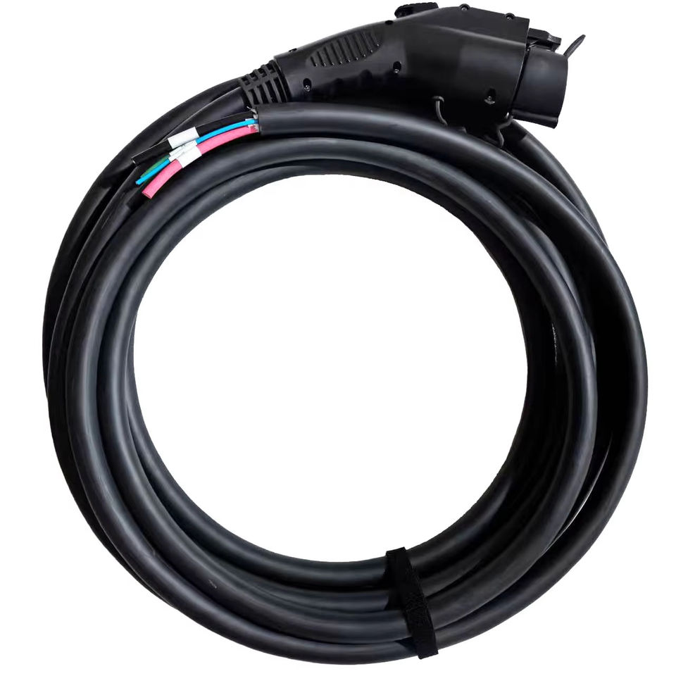 SAE J1772 Type 1 AC Charging Plug Connector 16A 32A 50A EV Replacement Cable Part