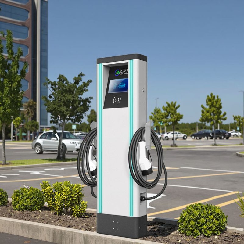 Commercial Dual Gun CCS2 Level 2 EV Charger 7kW OCPP APP