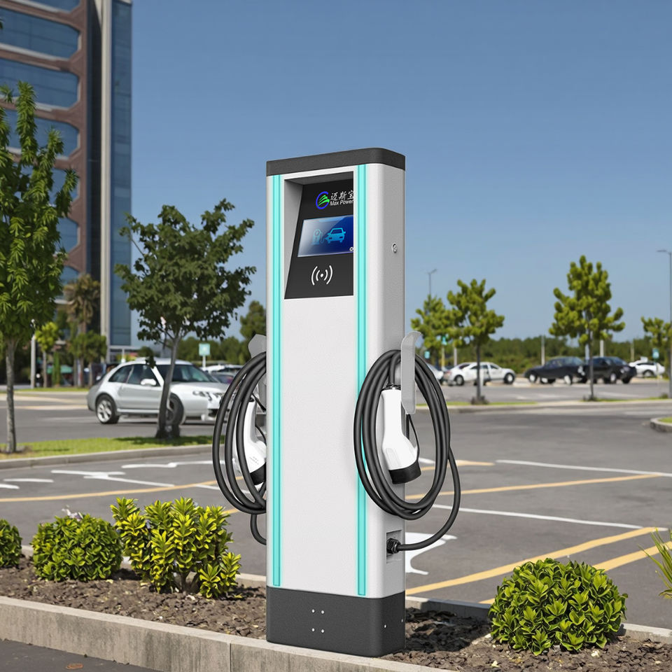 Commercial Dual Gun CCS2 Level 2 EV Charger 7kW OCPP APP