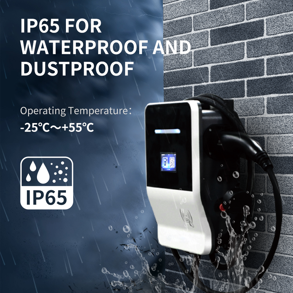 CE Certified 22kW Smart EV Charger Type 2 Wallbox Floor Wall Mounted Charging Station