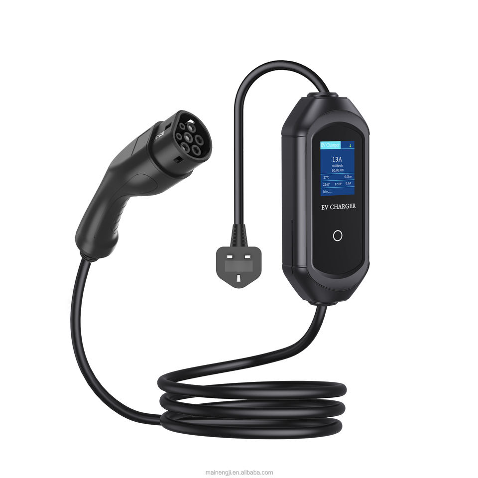 WiFi APP Smart EV Charger Type2 13A IP65 Portable Station