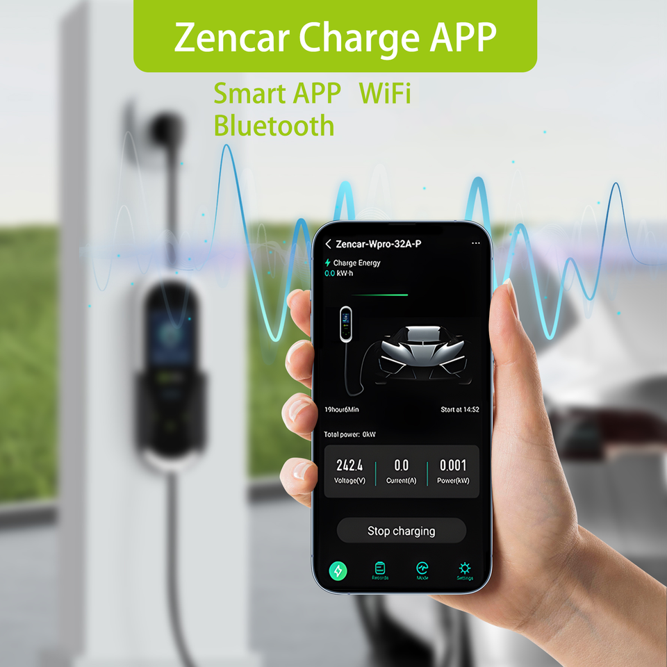 Zencar E-PRO 22kW 32A EV Charger WiFi APP Wall/Portable - Image 2