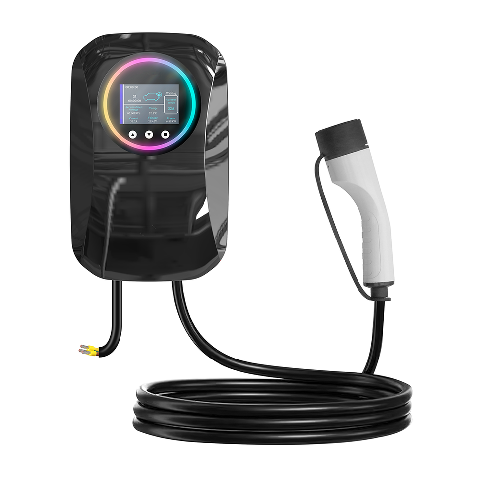 E-mingze 22kW 32A Type 2 Wallbox IP66 LCD WiFi APP