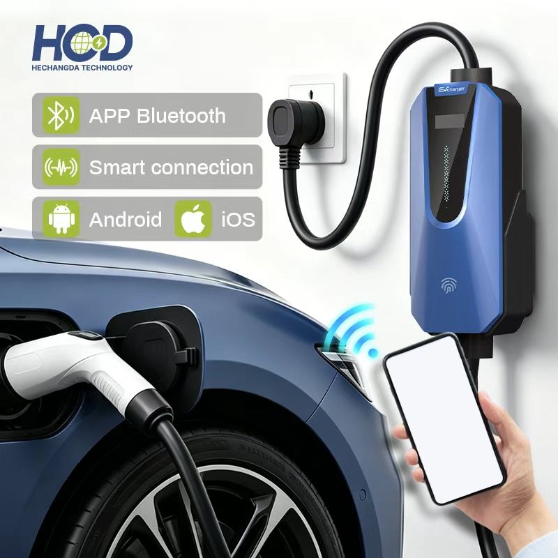 HCD Type 2 Portable EV Charger 7-22kW 32A WiFi APP Smart AC Home Travel Charging Station - Image 4