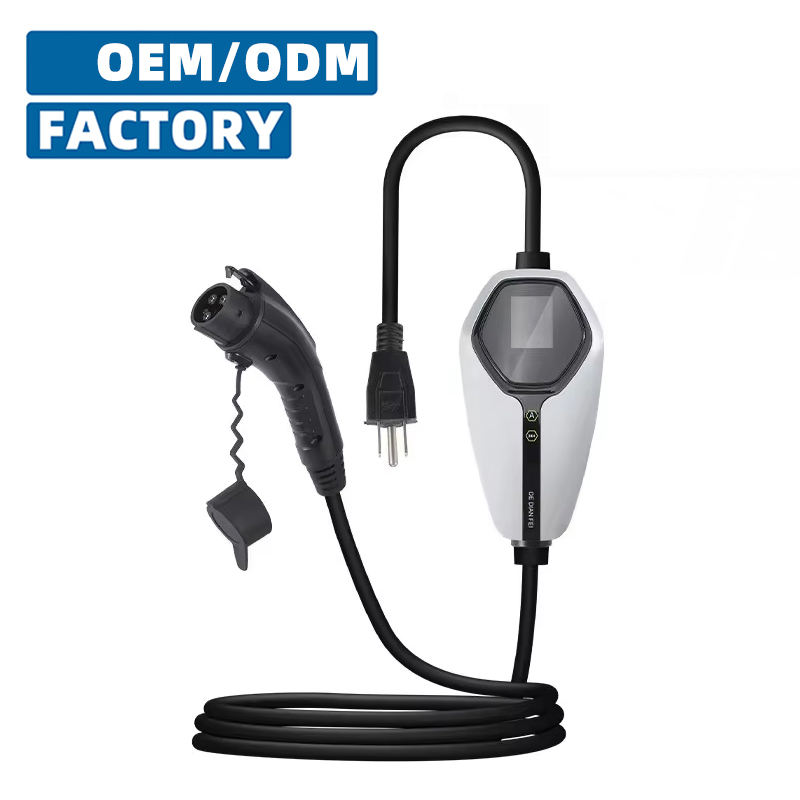 Universal 7kW Portable Wall-Mount EV Charger J1772 Type1/Type2